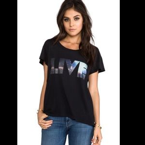 Current/Elliott The Crew Neck Tee Black Beauty Live